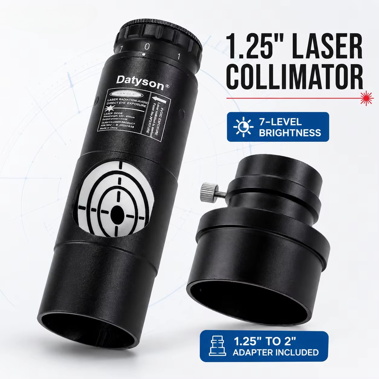 Spirit Level - Colimador de laser vermelho de 1,25