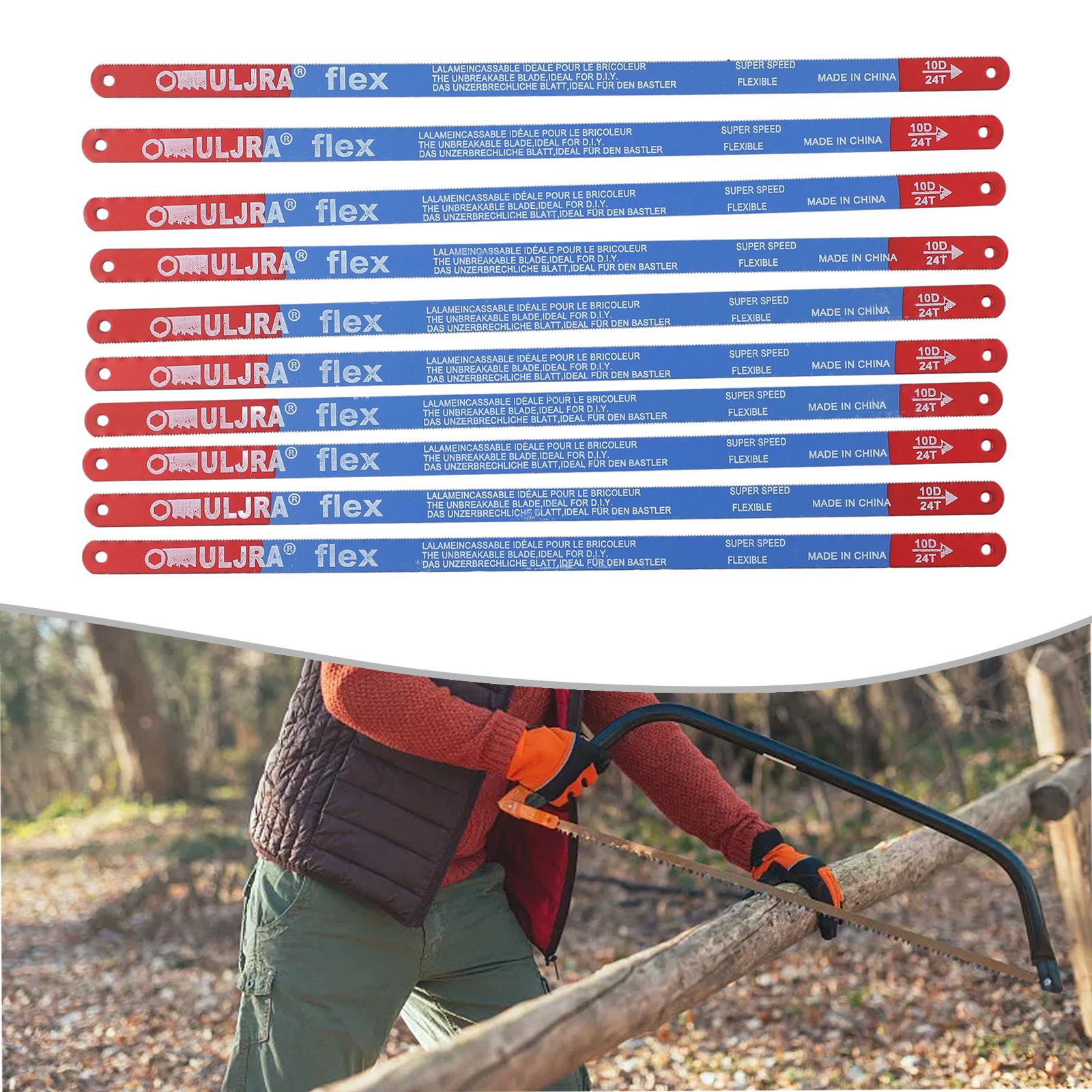10 pçs/set 14t/18t/24t lâmina  - Hacksaw avaliação e preço