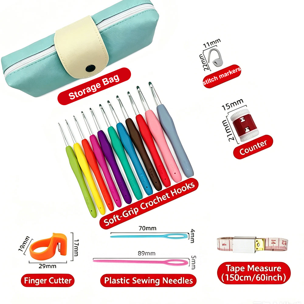 Kit de Agulhas de Crochê com 3 - Tool Set avaliação e preço